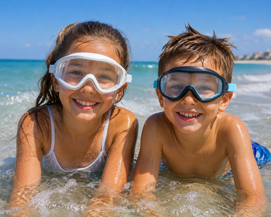 Kids’ Anti-Fog Swimming Goggles – UV Protection