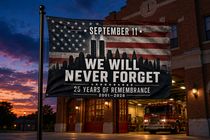 We Will Never Forget 9-11 Flag