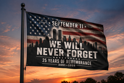 We Will Never Forget 9-11 Flag