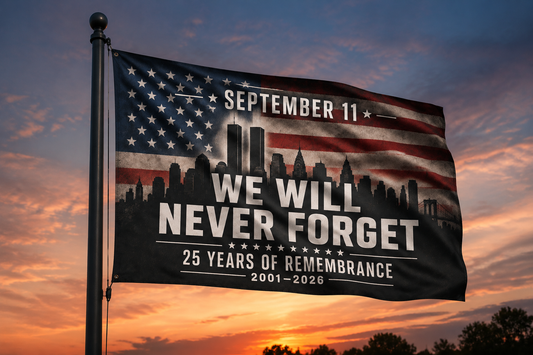 We Will Never Forget 9-11 Flag